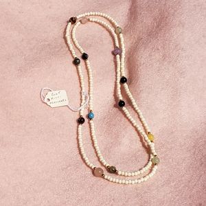 Bone & Multi- Gemstone-Jasper, Onyx, Turquoise, Jade, Rose Quartz, Tiger's Eye